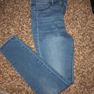High rise jean leggings